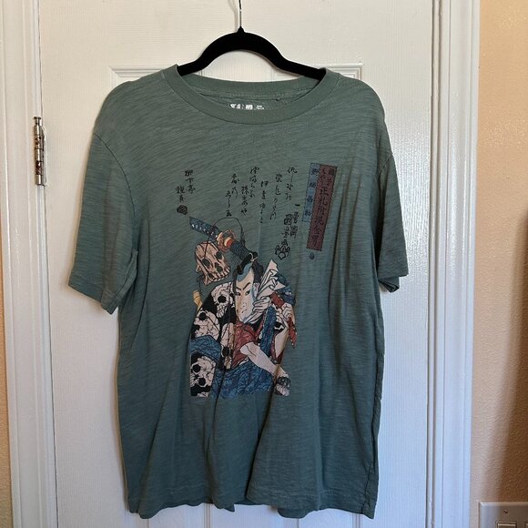 Uniqlo - Ukiyo-e UT (Short-Sleeve Graphic T-Shirt) Green US L - Picture 4 of 5